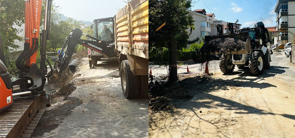 Kdz. Ereğli Belediyesi’nin mahallelerdeki yağmur suyu hattı yapım çalışmaları sürüyor.