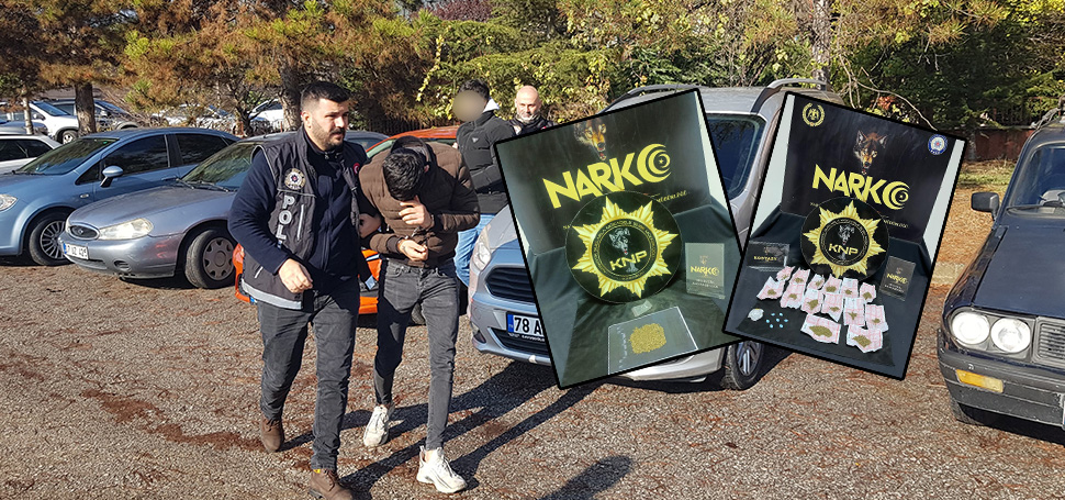 Karabük’te uyuşturucu operasyonlarında gözaltına alınan 4 şüpheliden 2’si işlemlerinin ardından