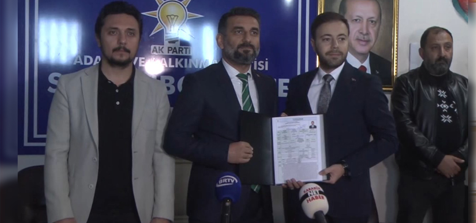 Avukat Ali Büyüközdemir, Safranbolu Belediye Başkan aday adaylığı başvurusunu yaptı.