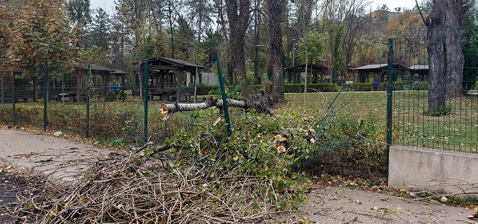 Karabük’te sağanak ve şiddetli rüzgar hayatı olumsuz etkiledi. Kent merkezinde