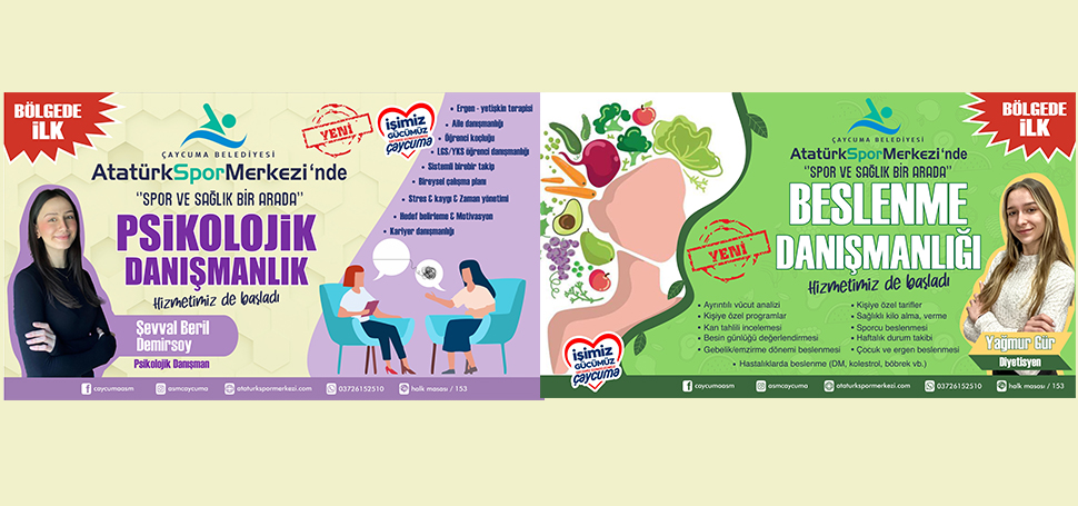 Tüm Zonguldak’a hizmet eden Çaycuma Belediyesi Atatürk Spor Merkezi, masaj