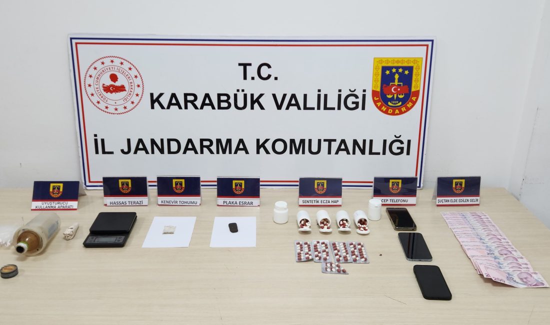 Karabük Cumhuriyet Başsavcılığı koordinesinde İl Jandarma Komutanlığı ekipleri tarafından düzenlenen