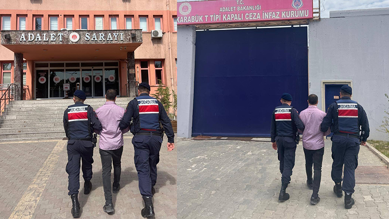 Karabük’te açık cezaevinden firar eden ve hakkında çeşitli suçlardan toplam