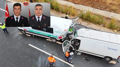 Aksaray'da meydana gelen trafik kazasında 2 askeri personel şehit oldu,