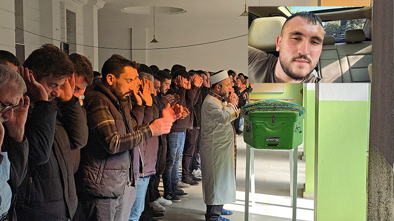 Tır kazasında hayatını kaybeden genç son yolculuğuna uğurlandı Anadolu Otoyolu’nun Sakarya geçişinde, arıza yapan tırını kontrol etmek için