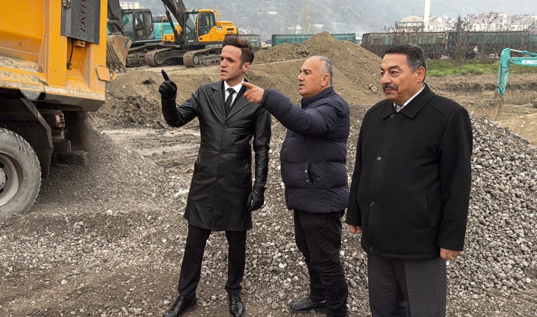 Karabük’te yapımı planlanan Adalet Sarayı için temel öncesi çalışmalar tüm