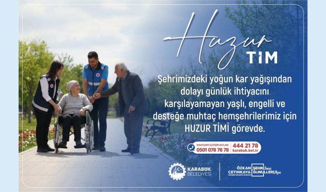 Karabük’te etkisini sürdüren yoğun kar yağışı ve olumsuz hava koşulları