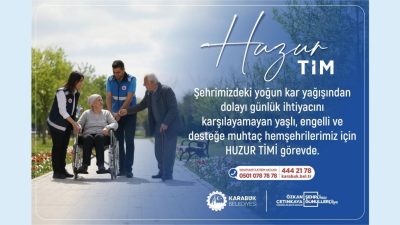 Karabük’te etkisini sürdüren yoğun kar yağışı ve olumsuz hava koşulları