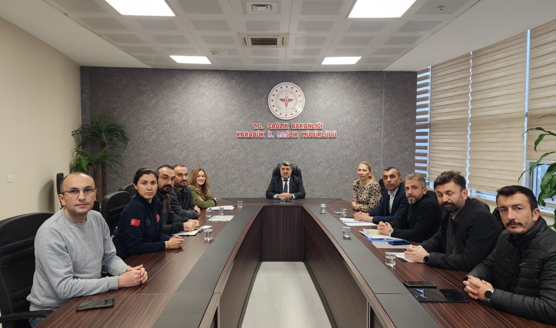 Karabük İl Sağlık Müdürlüğü Toplantı Salonu’nda, İl Sağlık Müdürü Op.