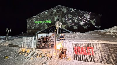 Kartalkaya Kayak Merkezi’ndeki Grand Kartal Otel’de çıkan yangının 1. yılında,