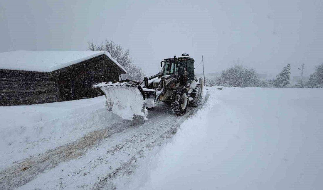 Karabük’te etkili olan yoğun kar yağışı nedeniyle kapanan 109 köy