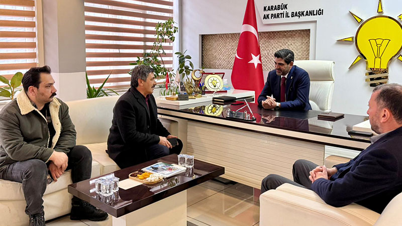 AK Parti Karabük İl Başkanı Ferhat Salt, parti binasında düzenlenen
