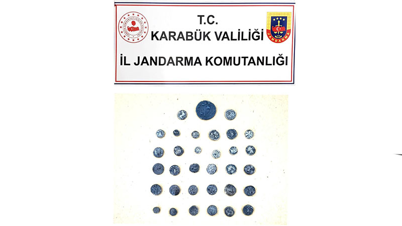 Karabük’te jandarma ekiplerince düzenlenen operasyonda, Antik Yunan dönemine ait olduğu