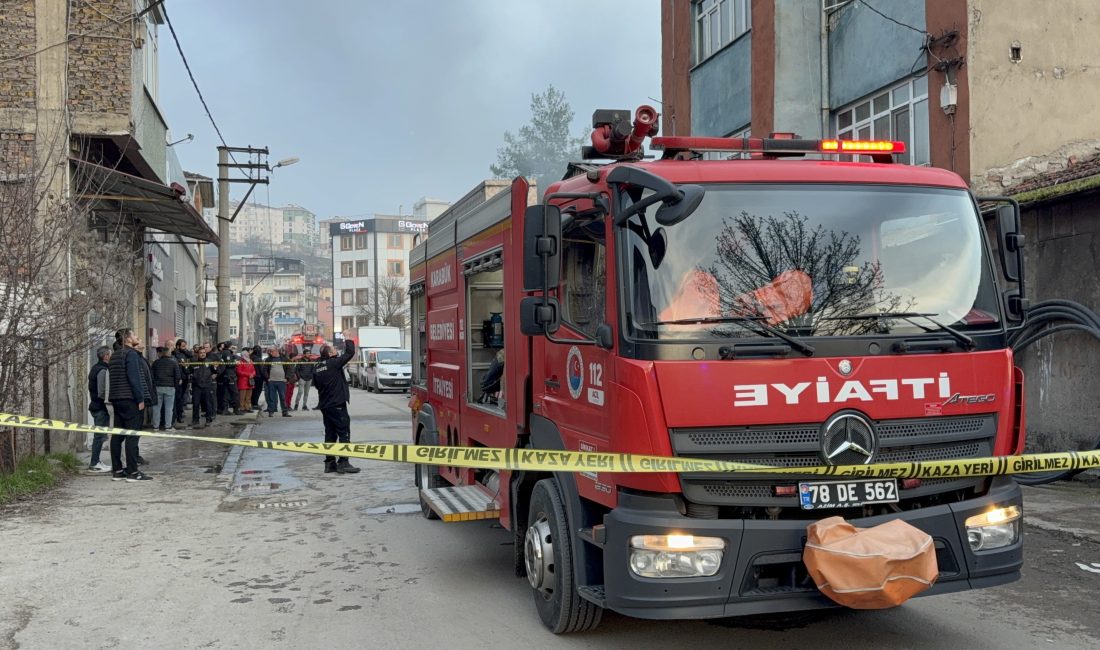 Karabük’te bir binada 6 kişinin yaşadığı dairede çıkan yangın, diğer