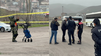 Karabük‘te açık otoparktaki valiz, bomba imha ekiplerince fünye ile kontrollü
