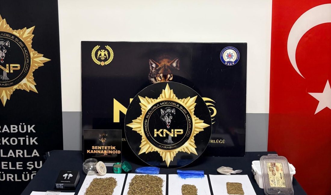 Karabük’te İl Emniyet Müdürlüğü Narkotik Suçlarla Mücadele Şube Müdürlüğü ve