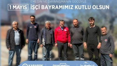 Karabük Belediye Başkanı Özkan Çetinkaya, 1 Mayıs Emek ve Dayanışma
