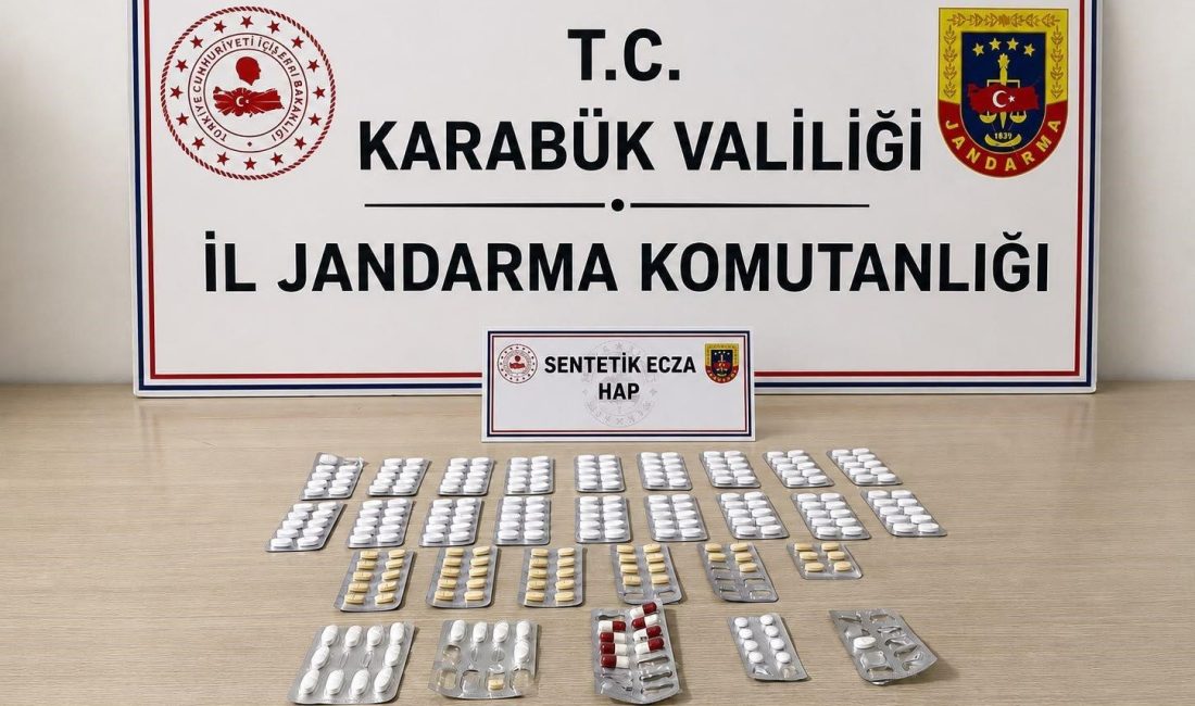Karabük‘te düzenlenen uyuşturucu operasyonlarında 273 adet sentetik hap ve amfetamin