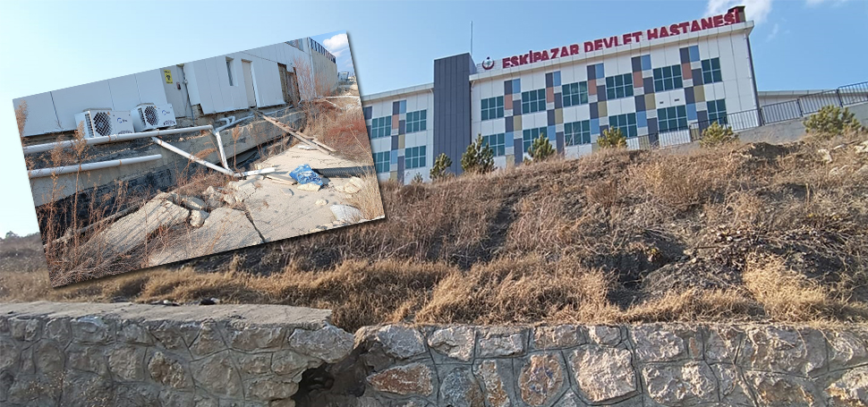 CHP Karabük İl Başkanı Vedat Yaşar, Eskipazar Devlet Hastanesi’nin etrafında