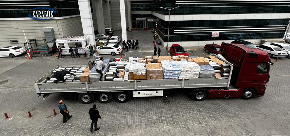 Deprem yaraları sarılmaya devam ediyor. Karabük Eğitim ve Araştırma Hastanesi