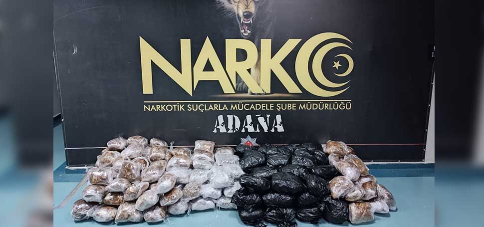 Adana polisi ‘Depremzedelere yardım götürüyoruz’ bahanesiyle 107 kilo 100 gram