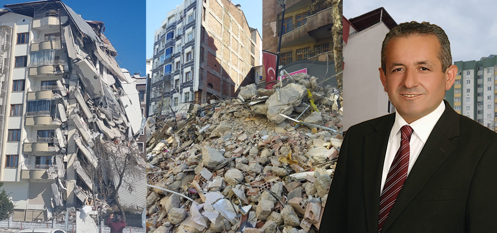 Kahramanmaraş merkezli depremlerde binalardaki hasar tespit çalışmaları için deprem bölgesinde