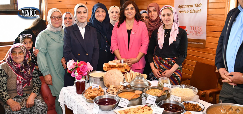 Karabük’ün Yenice ilçesinde, Türk Mutfağı Haftası kapsamında düzenlenen etkinlikte yöresel