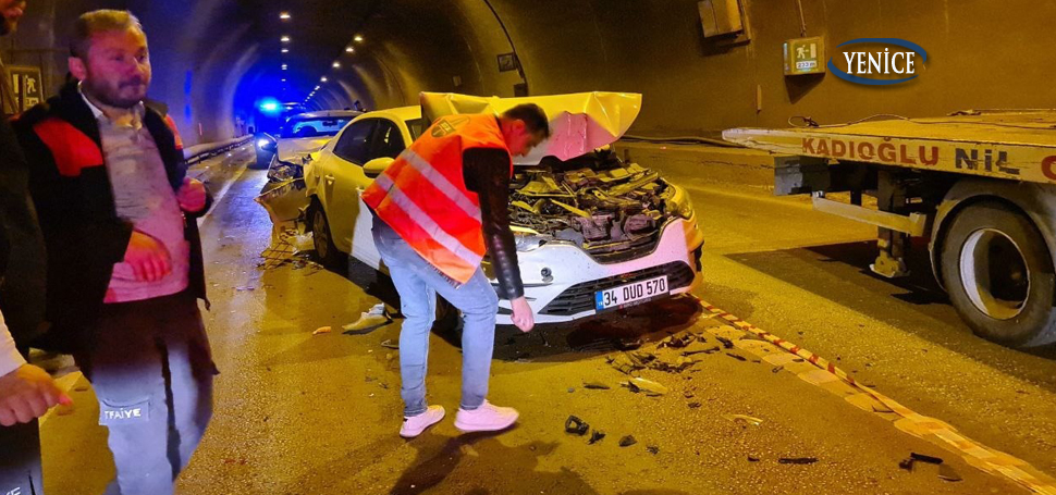 Karabük’ün Yenice ilçesinde 3 aracın karıştığı zincirleme trafik kazasında 1