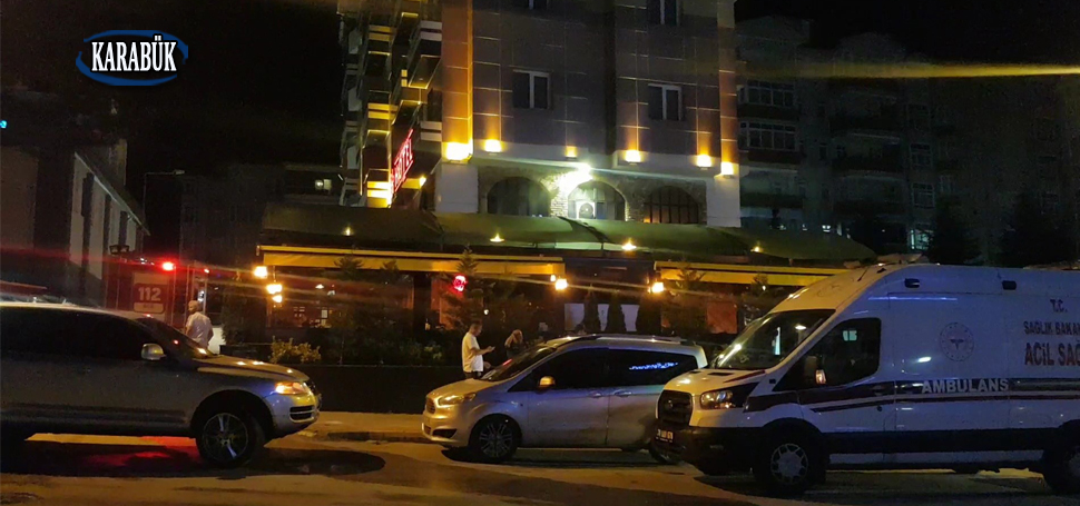 Karabük’ün Safranbolu ilçesinde bir otelin mutfağında çıkan yangında dumandan etkilenen