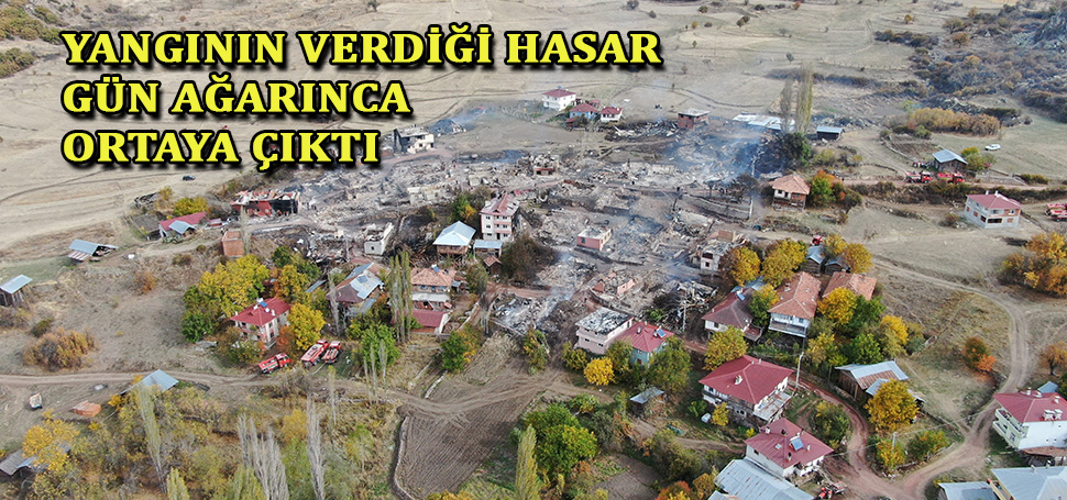 Kastamonu’nun Tosya ilçesinde bir köyde çıkan ve 47 evin etkilendiği