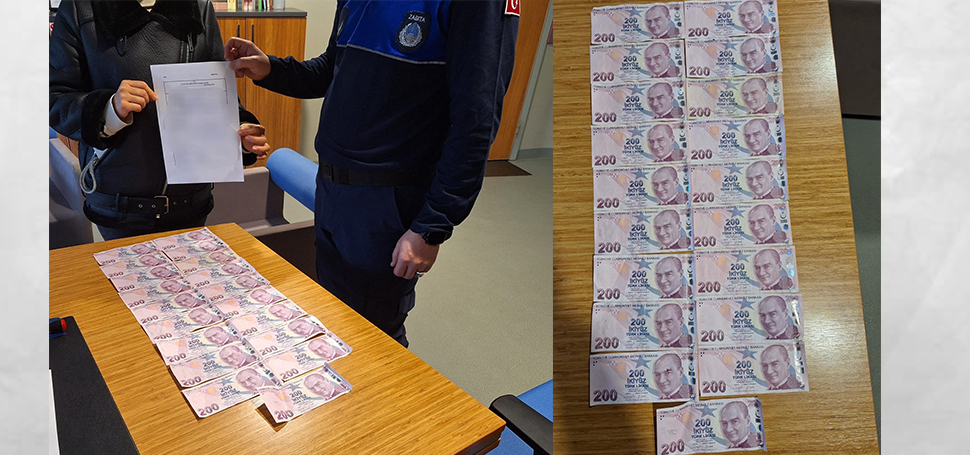 ATM önünde bir emeklinin düşürdüğü 3.800 lirayı bulan vatandaş, parayı,