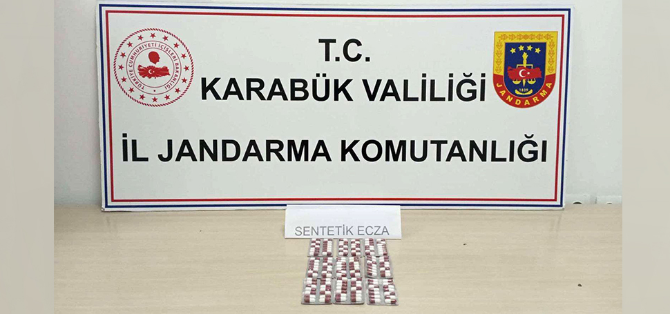 Karabük’te yapılan operasyonda, 126 adet sentetik hap ele geçirildi. Edinilen