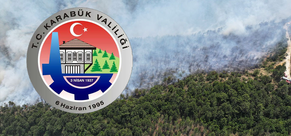 VALİLİKTEN OVACIK’TAKİ YANGIN İLE İLGİLİ AÇIKLAMA Karabük’ün Ovacık ilçesinde yıldırım düşmesi nedeniyle çıkan orman yangınını söndürme