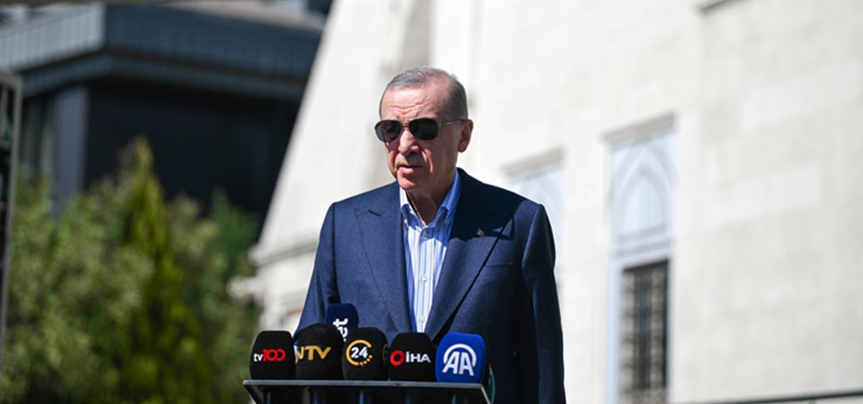 Cumhurbaşkanı Recep Tayyip Erdoğan, Hz. Ali Cami’nde cuma namazının ardından
