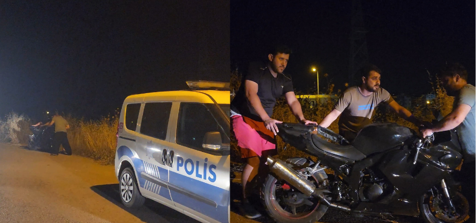 Çaldıkları motosikleti boş araziye atıp kaçtılar Karabük‘te bir evin önünden çalınan motosiklet boş araziye atılmış halde