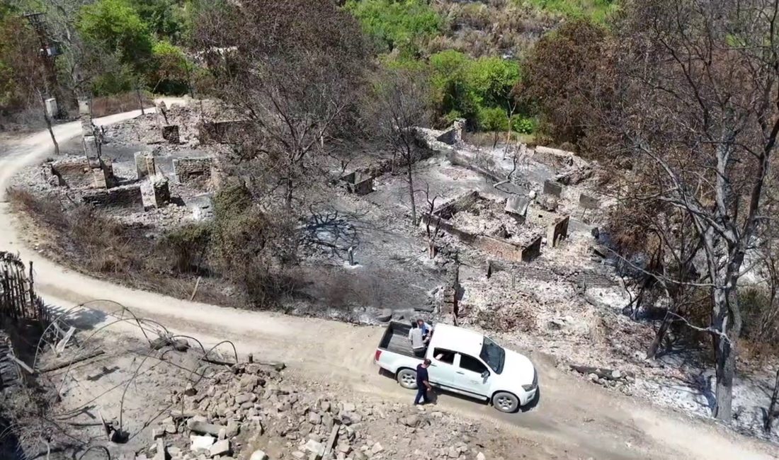  Karabük'te orman yangınlarından en çok etkilenen yerleşim yerlerinden biri olan