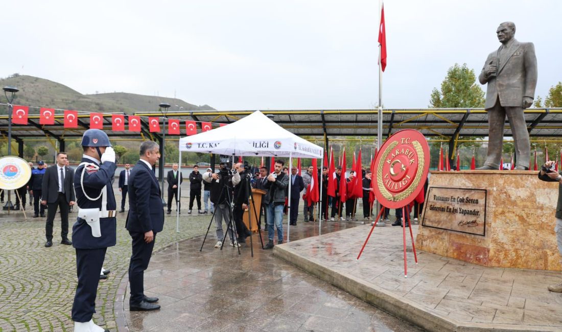 Karabük’te, 29 Ekim Cumhuriyet Bayramı ve Cumhuriyet’in 102. yılı çerçevesinde