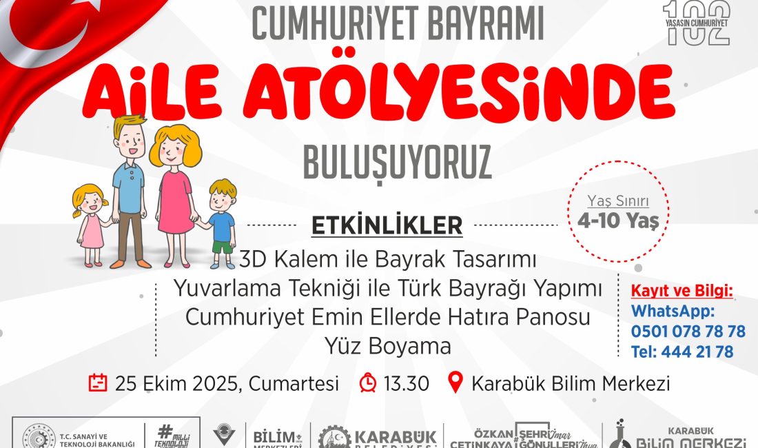 Karabük Belediyesi’nden Cumhuriyet Bayramı’na Özel Aile Etkinliği