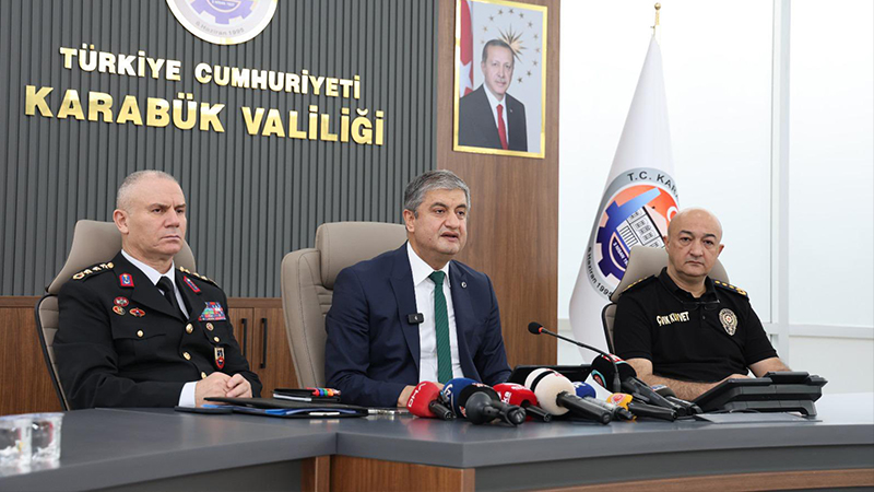 Karabük Valisi Mustafa Yavuz başkanlığında, 2025 yılı Eylül ayı güvenlik