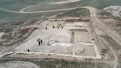 Kastamonu’nun Taşköprü ilçesinde bulunan Pompeiopolis Antik Kenti’ndeki kazılarda çıkan “martyrion”un,