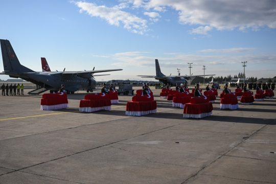 Gürcistan-Azerbaycan sınırında düşen “C130” tipi askeri kargo uçağında şehit olan