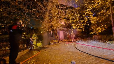 Karabük’ün Safranbolu ilçesinde yaklaşık 150 yıllık tarihi konak çıkan yangın