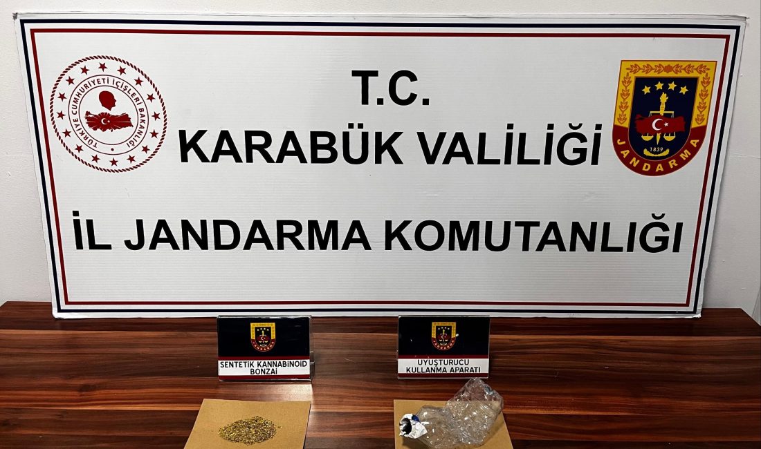 Karabük ve Safranbolu’da düzenlenen operasyonlarda uyuşturucu madde ve düzenekler ele