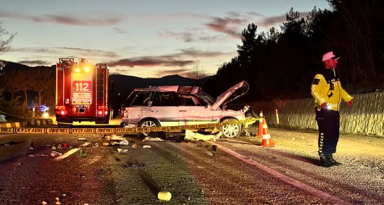 Karabük’ün Safranbolu ilçesinde mantar topladıktan sonra dönüş yoluna geçen aileyi