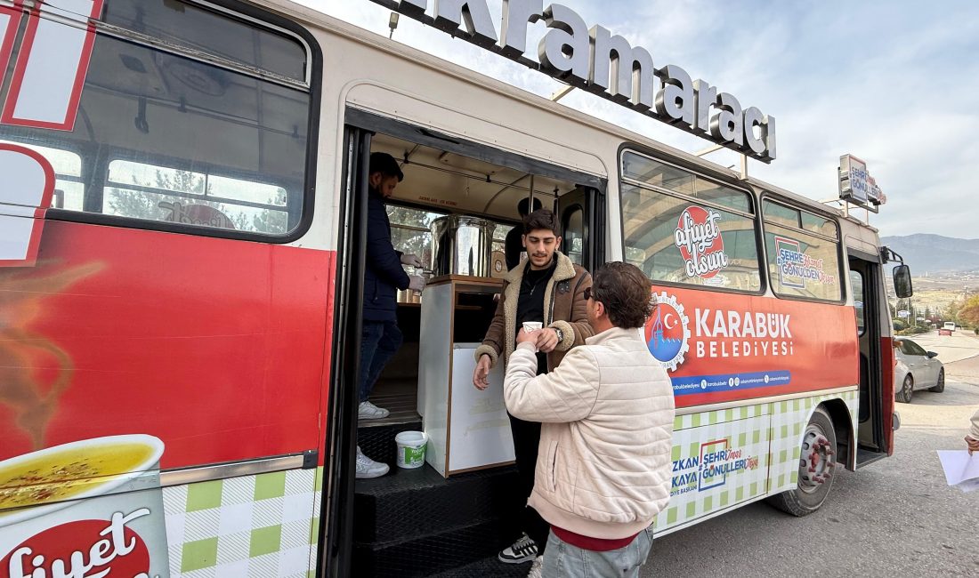 Karabük Belediyesi, kentte soğuk havaların etkisini artırdığı kış döneminde sıcak