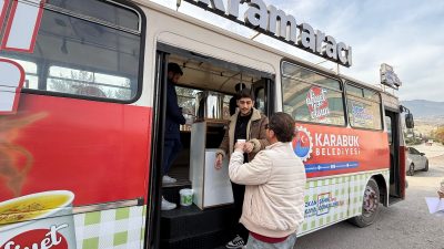 Karabük Belediyesi, kentte soğuk havaların etkisini artırdığı kış döneminde sıcak