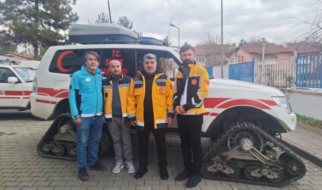 Karabük İl Sağlık Müdürlüğü, paletli ambulansları ve tam donanımlı 112