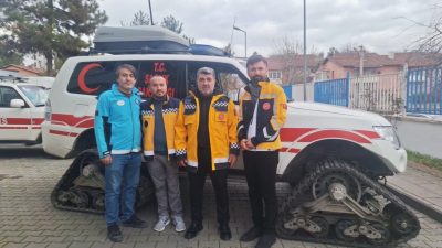 Karabük İl Sağlık Müdürlüğü, paletli ambulansları ve tam donanımlı 112