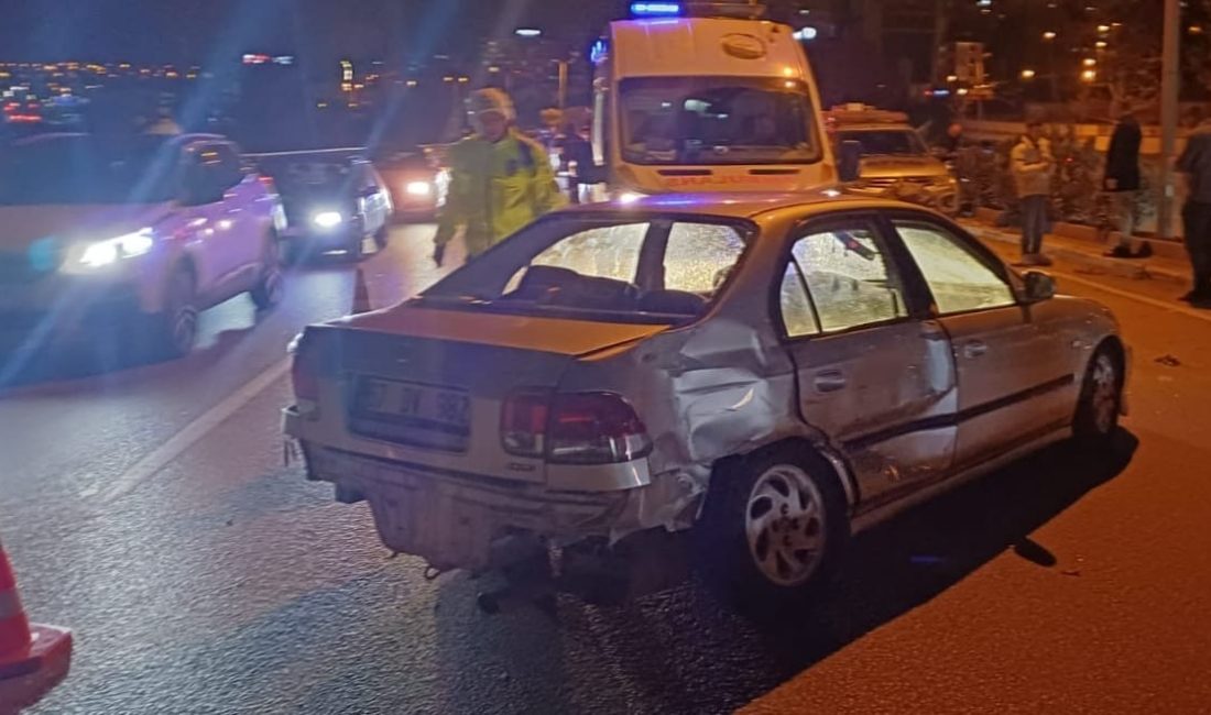 Karabük’te otomobil ile hafif ticari aracın çarpışması sonucu meydana gelen