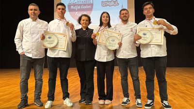 22. Uluslararası İstanbul Mutfak Günleri Festivali kapsamında düzenlenen yemek yarışmasında,